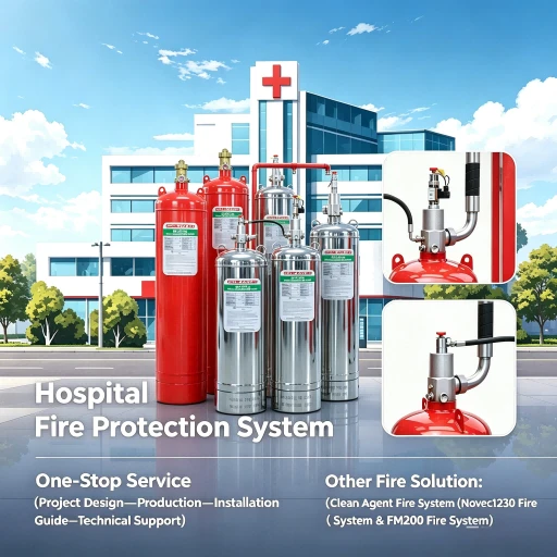 Sistema automático de incêndio Novec 1230 FK5-1-12 para sala de controle do hospital e áreas críticas
